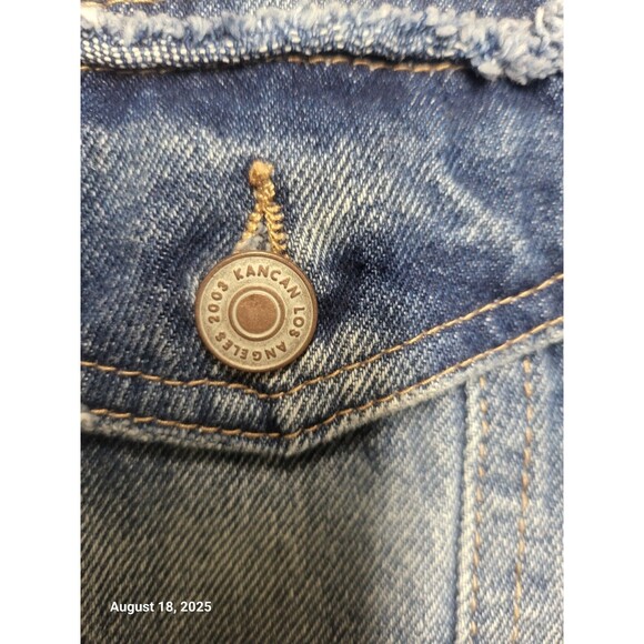 KanCan Denim Distressed Women's Jean Jacket EUC OX - Picture 4 of 10